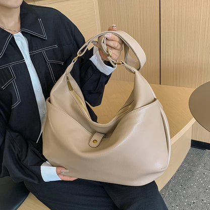 Lkblock High Quality Designer Women Shoulder Bag Female Purses and Handbag Soft PU Leather Large Capacity Tote Bag Underarm Hobo Bag