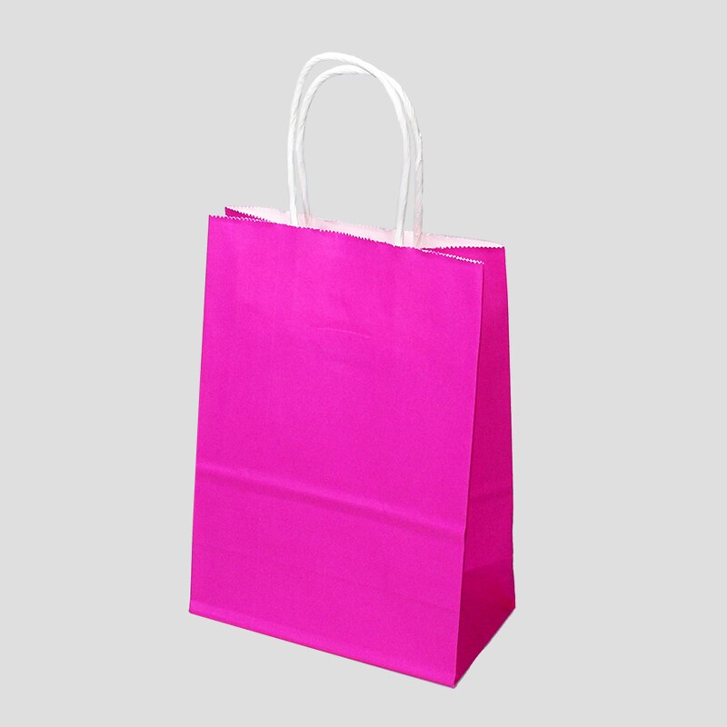 eybag 10/30/50pcs DIY Multifunction soft color paper bag with handles Festival gift bag shopping bags kraft paper packing bag