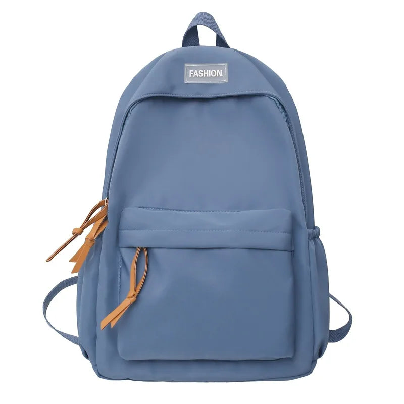 eybag Large Capacity Women Backpack Travel Bag Casual Nylon Student School Bag Solid Color Fashion Backpack Girls School