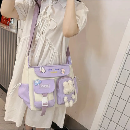 eybag Versatile bag for women's new student Japanese style shoulder bag with large capacity crossbody carrying bag