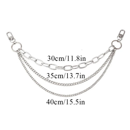 eybag Multi-layer Metal Bag Chain Decor For Handbag Decorative Chain Exquisite Halloween DIY Purse Chain Replacement Bag Accessories