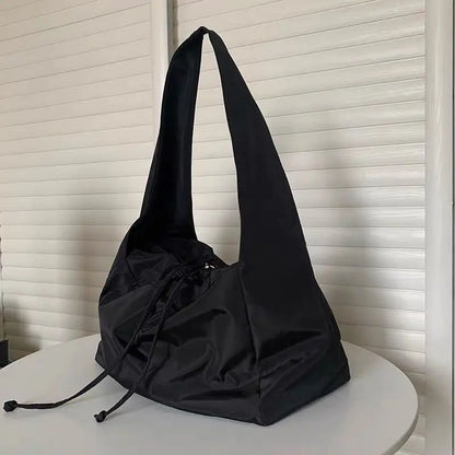 eybag Women Bag New Nylon Bucket Fashion Solid Zipper SOFT Shoulder Bag Purses And Handbags Luxury Designer Black Tote Bag