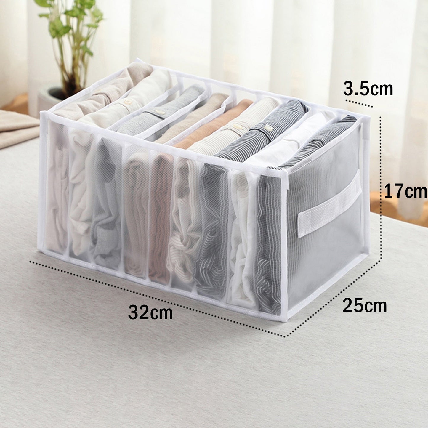 eybag Wardrobe organizer Jeans storage boxes Closet Organizer Foldable Underwear Organizers Pants Storage Dividers Drawer Organizer