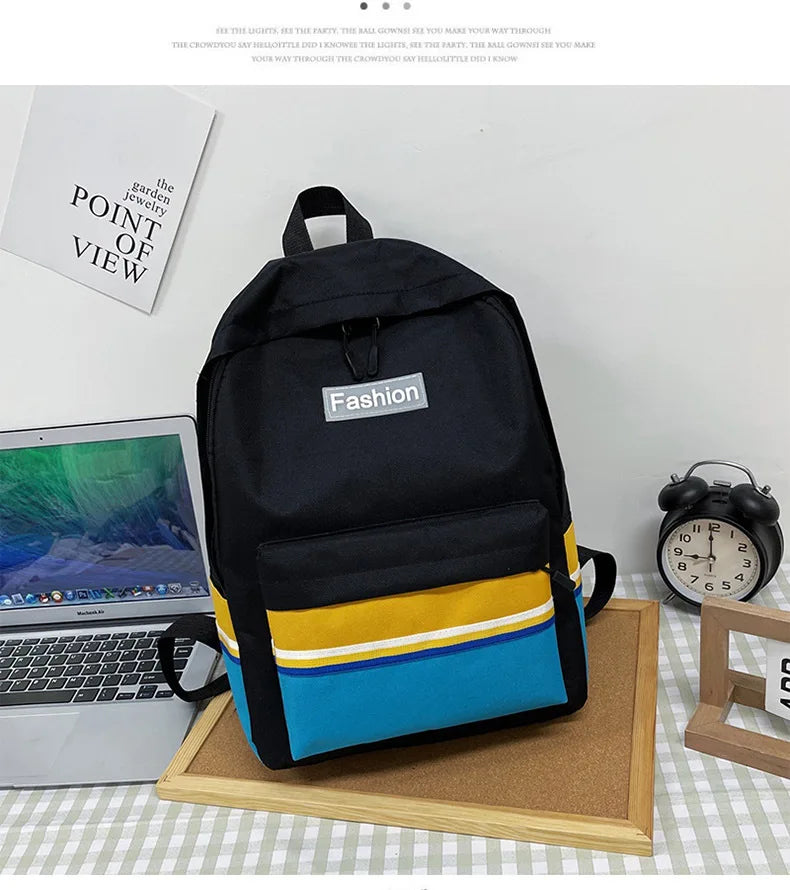 eybag Waterproof Youth School Bag Nylon Canvas Versatile Backpack Fashion Girls Backpack Female Shoulder High School School