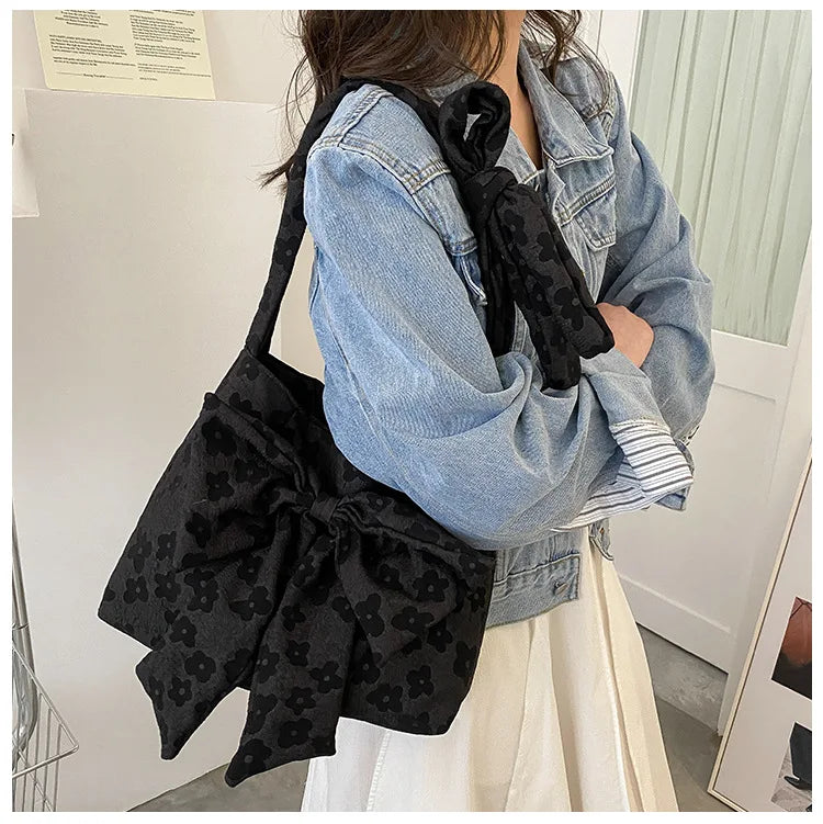 eybag Floral Print Canvas Crossbody Bags Women Fashion Design Travel Casual Tote Handbag Ladies Large Capacity Y2k Bag Chic