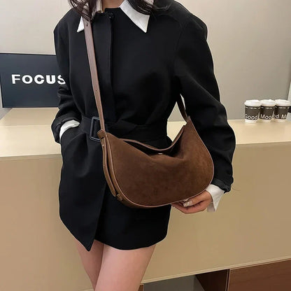 eybag Small PU Leather Underarm Bags Lady Crossbody Shoulder Bag for Women 2024 Winter New Vintage Y2K Handbags and Purses