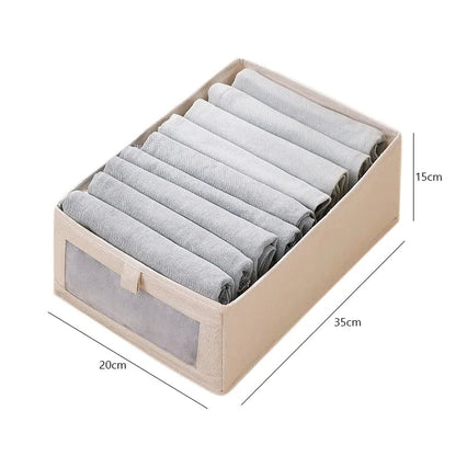 eybag Visible Wardrobe Storage Organizers Cabinet Drawer Clothes Storage Box for T-Shirts Jeans Underwear Pants Organizer Box