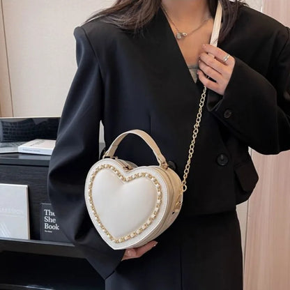 eybag Chic Sweet Heart Crossbody Bags For Women Leather Handbags JK Lolita Bag Solid Kawaii Shoulder Bag Uniform PU Bolso Mujer 2024