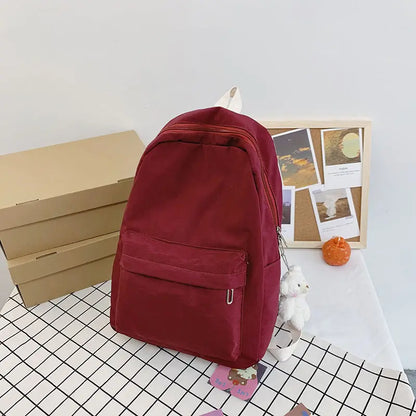 eybag Girls' Schoolbag New Simple Korean Version High School Student Backpack School Versatile Casual Computer Bag