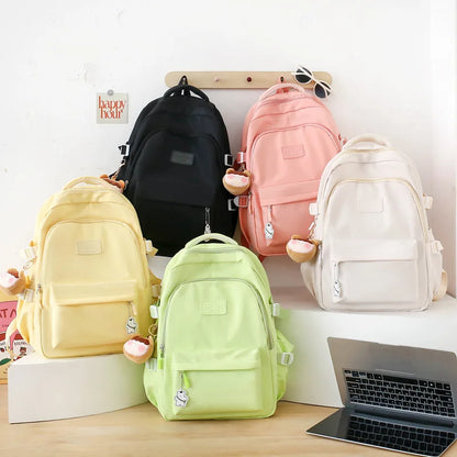 eybag Fashion Women Large Capacity Waterproof College Backpack Trendy Girls Laptop School Bag Cute Girls Travel School Bag