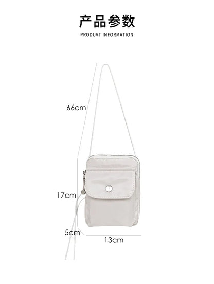 eybag Casual Mini Crossbody Bags for Wmen Small Nylon Phone Flap Unisex Pocket Purses and Handbags 2024 Designer Shoulder Bag Purse