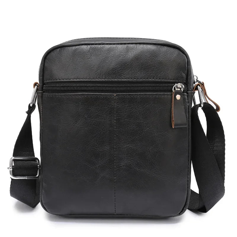 eybag Genuine Leather Men's Messenger Bags Male Crossbody Bag Cow Leather Casual Shoulder Handbag for Men