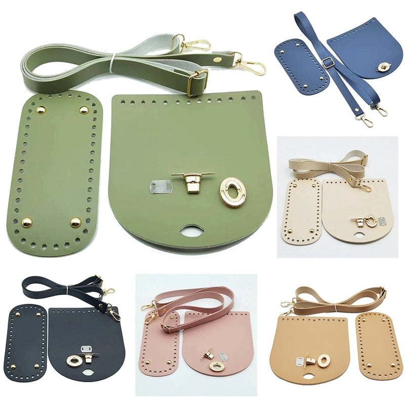 eybag Leather Bag Strap Handmade Handbag Woven Set High Quality Bag Bottoms With Hardware Accessories for DIY Shoulder Handbag