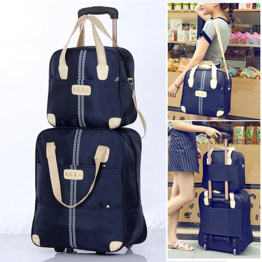 Lkblock Fashion Women Trolley Bag Luggage Bag Set Waterproof Suitcase Travel Trolley Bag With Wheels Luggage Set Suitcase Bag