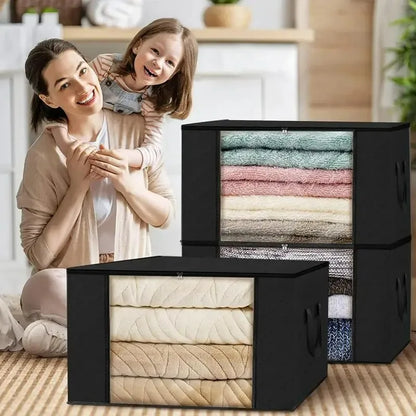 eybag Large Capacity Clothes Storage Bag Foldable Blanket Storage Containers for Organizing Bedroom Closet