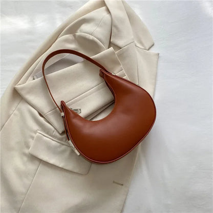 eybag Fashion Luxury Design PU Leather Hobo Shoulder Bag Women Small Clutch Handbag Purse Female Underarm Bag Travel Totes