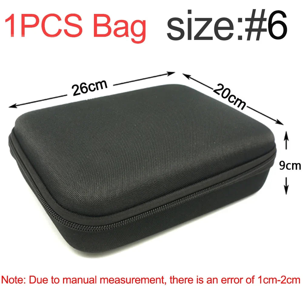 eybag Multi-Size EVA Hard Storage Box Travel Zipper Bag Shockproof Outdoor Tools Bag For Earphone Storage Case Accessories