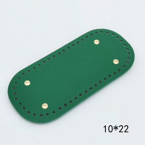 eybag 10x22/12x25cm Long Oval Bottom For Knitted  PU Leather Bag Accessories Handmade Bottom With Holes Crochetbag Base Wholesale