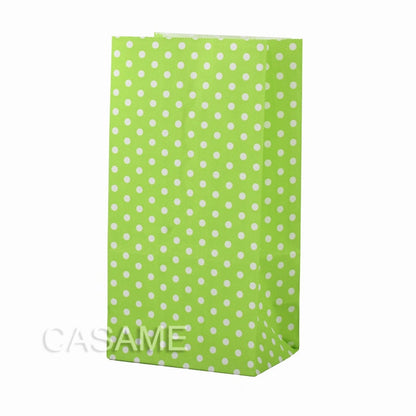 eybag New paper bag mini Stand up Colorful Polka Dot  Bags 18x9x6cm Favor  Open Top Gift Packing paper Treat gift Bag wholesale