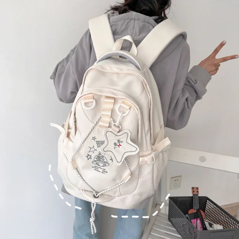 eybag Women's Backpack 2024 New Fashion Trend Oxford Textile Leisure Cute Student Style Large Capacity Women's Backpack