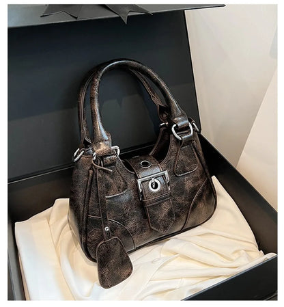 eybag Vintage Solid Tote Hobos Shoulder Crossbody for Women Handbags Purse New Trendy Messenger Bag Satchel High Quality