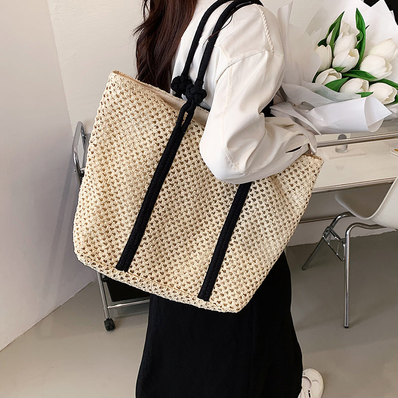 eybag Summer Straw Bags for Women Big Handmade Beach Bags Rattan Woven Handbags Travel Shopper Casual Resort Style Shoulder Bags