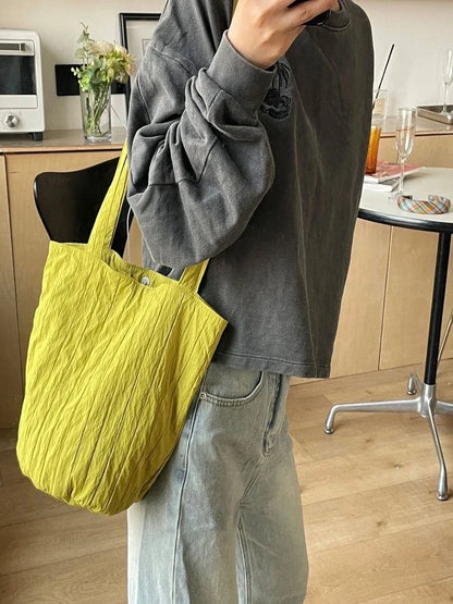 eybag Casual Fashion Bag for Women Shopper Handbags Environmental Storage Reusable Shoulder Tote Bag school bags girl