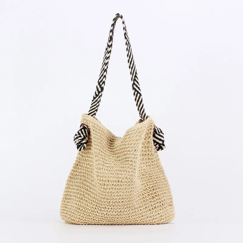 eybag Fashion Summer Straw Crossbody Bag Women Beach Holiday Shopping Woven Shoulder Handbag Messenger Purses for Women Bags