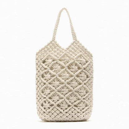 eybag Fashion Rope Crochet Shoulder Bag Luxury Designer Knitting Handbags Hollow Tote Hobos Bohemian Large Shopper Purses Beach Bags