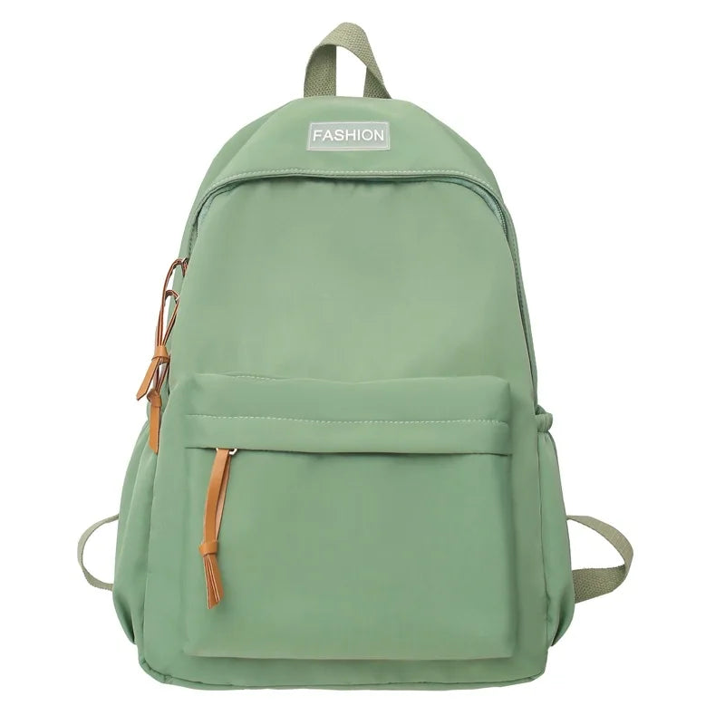 eybag Large Capacity Women Backpack Travel Bag Casual Nylon Student School Bag Solid Color Fashion Backpack Girls School