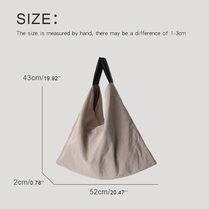 eybag Korean Large Capacity Shopping Tote Bags For Women Luxury Designer Handbags And Purses New In Polyester Cloth Slim Shoulder