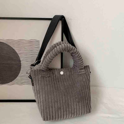 eybag Corduroy Women's Bag Autumn Winter New Soft Handbags Cute Totes Fashion Casual Female Crossbody Shoulder Tote Bags for Women