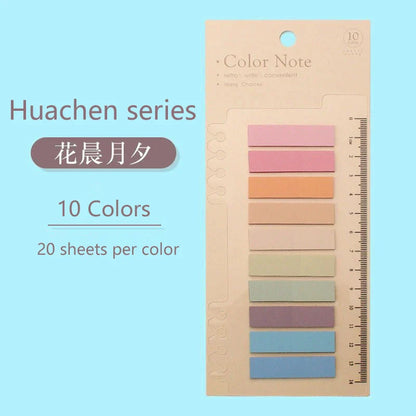 eybag Color Series Self Adhesive Memo Pad Sticky Notes Bookmark Point It Marker Memo Sticker Paper Office School Supplies