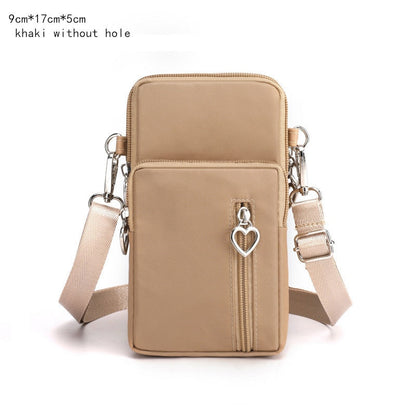 eybag Women's Mini Shoulder Bag Oxford Waterproof Handbag Wrist Pouch Wallet Sports Cell Mobile Phone Bag Crossbody Bags for Girls