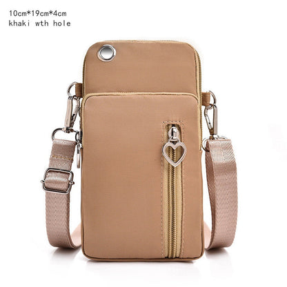 eybag Women's Mini Shoulder Bag Oxford Waterproof Handbag Wrist Pouch Wallet Sports Cell Mobile Phone Bag Crossbody Bags for Girls