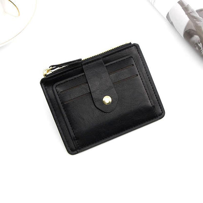 eybag Luxury Small Men's Credit ID Card Holder Wallet Male Slim Leather Wallet with Coin Pocket Brand Designer Purse for Men Women