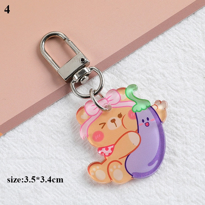 eybag Butterfly Flower Keychain Trendy Transparent Bead Lanyards Keyring Mobile Phone Chains for Women Car Keys Bag Decor Pendant