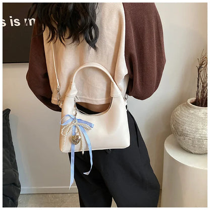 eybag Design Pu Leather Korean Fashion Women Handbags And Purses 2024 Y2K Female Retro Solid Color Crossbody Bags Shoulder Bags