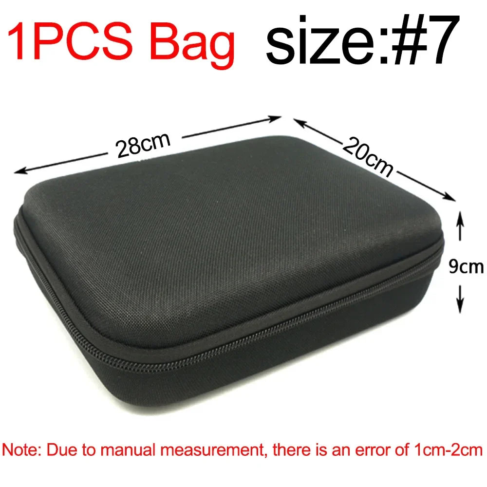 eybag Multi-Size EVA Hard Storage Box Travel Zipper Bag Shockproof Outdoor Tools Bag For Earphone Storage Case Accessories