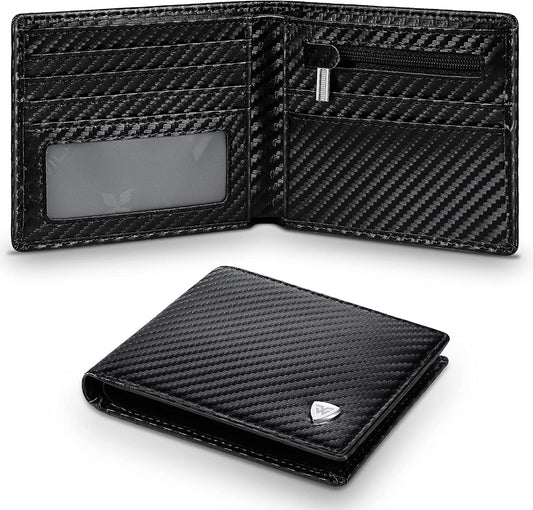 eybag New Business Wallet, RFID Blocking Multi Card Slots With Zipper Coin Clip Men's Wallet Fashion Coin Purse