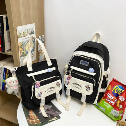 eybag Student Backpack Handbags Set Schoolbag Kawaii High School Students Middle School Elementary Cute Backpacks