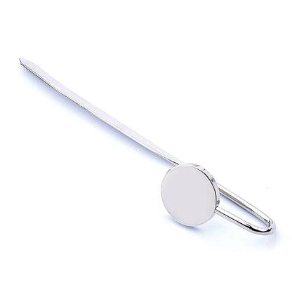 eybag Simple Round Oval Metal Bookmarks Creactive Swan Neck Geometric Book Marks Reading Aid Tools Student Stationery Souvenir Gifts