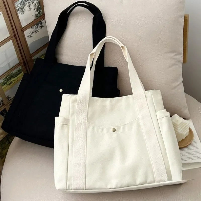 eybag Large Capacity Reusable Bag, Fashion Shoulder Strap Bag, Eco Tote Bag, Oversized Canvas Bag, Basic Everyday Huge Bag, Casual Daily Handbag