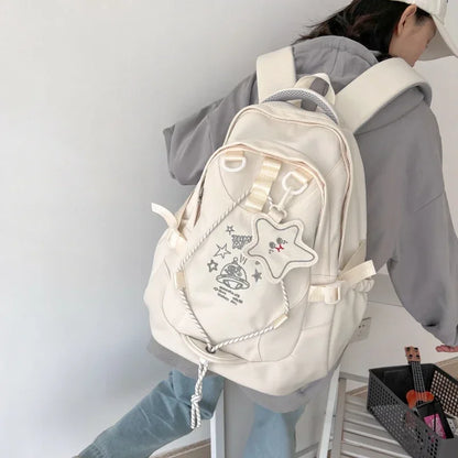 eybag Women's Backpack 2024 New Fashion Trend Oxford Textile Leisure Cute Student Style Large Capacity Women's Backpack