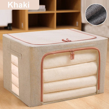 eybag Foldable Storage Organizers Clothes Blanket Quilt Organizer Box Large Capacity Closet Sweater Storage Clothes Cabinet Organizer