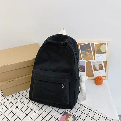 eybag Girls' Schoolbag New Simple Korean Version High School Student Backpack School Versatile Casual Computer Bag