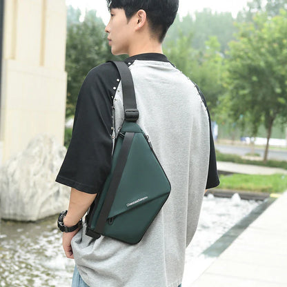 eybag New Trend Crossbody Men Travel Business Shoulder Multi-function Casual Waterproof Nylon Chest Bags With Big Pockets For Work