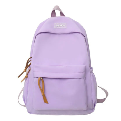 eybag Large Capacity Women Backpack Travel Bag Casual Nylon Student School Bag Solid Color Fashion Backpack Girls School