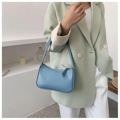 eybag Bag Women Retro Handbag PU Leather Shoulder Totes Underarm Vintage Top Handle Bag Female Small Subaxillary Bags Clutch