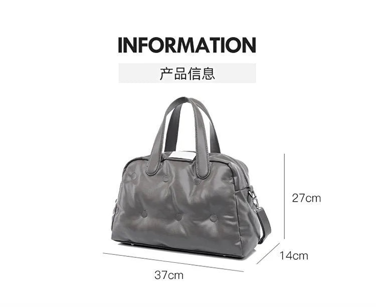 eybag Space bag Big Shoulder Side Bags for Women Large Capacity Solid Color PU Leather luxury designer handbag Lady Travel Crossbody